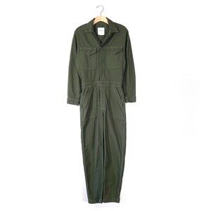 CITIZENS OF HUMANITY Marta Utility Jumpsuit Workwear Coverall Minimal Cargo Army